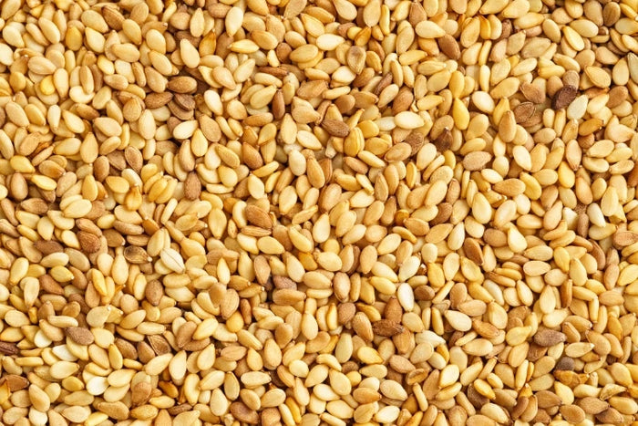 Sesamsamen – natürlicher Inhaltsstoff der Haarseife von ASK Natural. Reich an pflegenden Ölen, die Haar und Kopfhaut schützen und stärken.