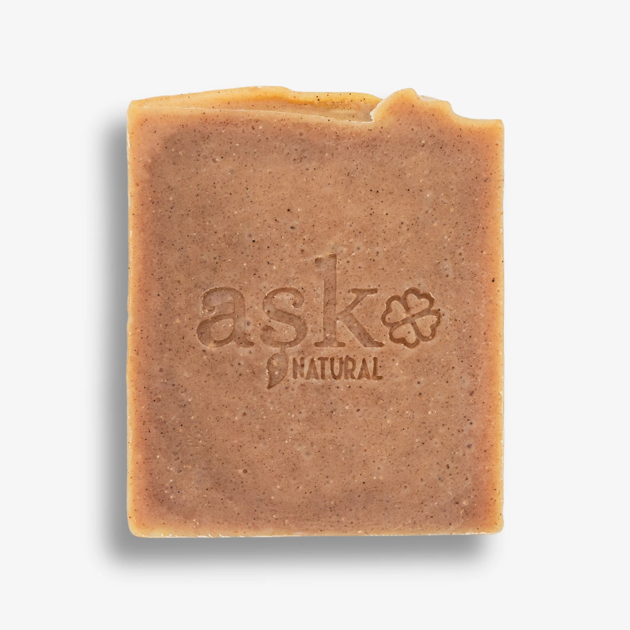 Handgemachte Arganöl Seife 100g von ASK Natural für trockene und anspruchsvolle Haut, Vorderansicht auf weißem Hintergrund.