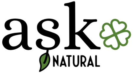 Logo von ASK Natural - handgemachte Seifen aus natürlichen Inhaltstoffen - perfekt für empfindliche Haut geeignet.