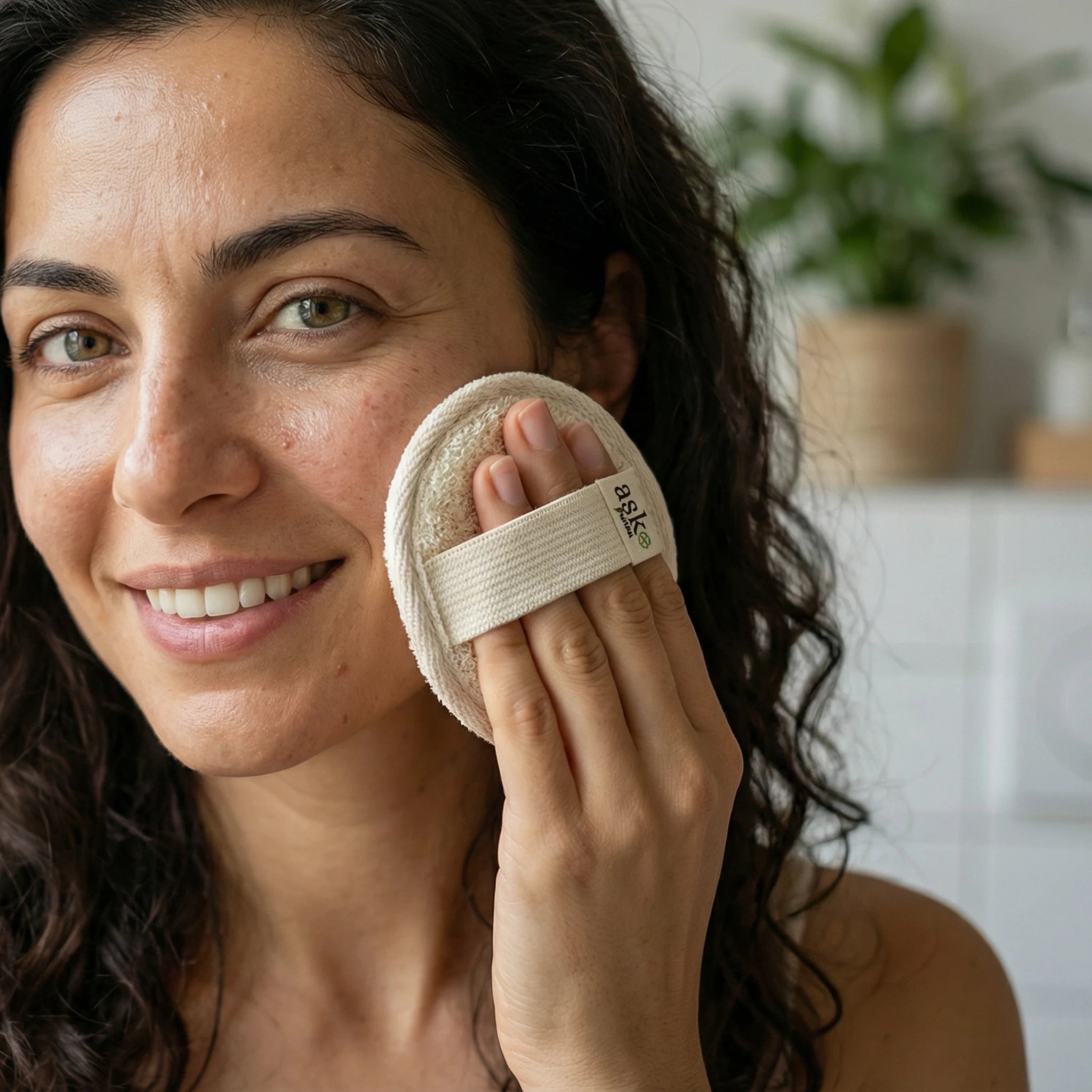 Luffa Gesichtspeeling Pad - ASK Natural