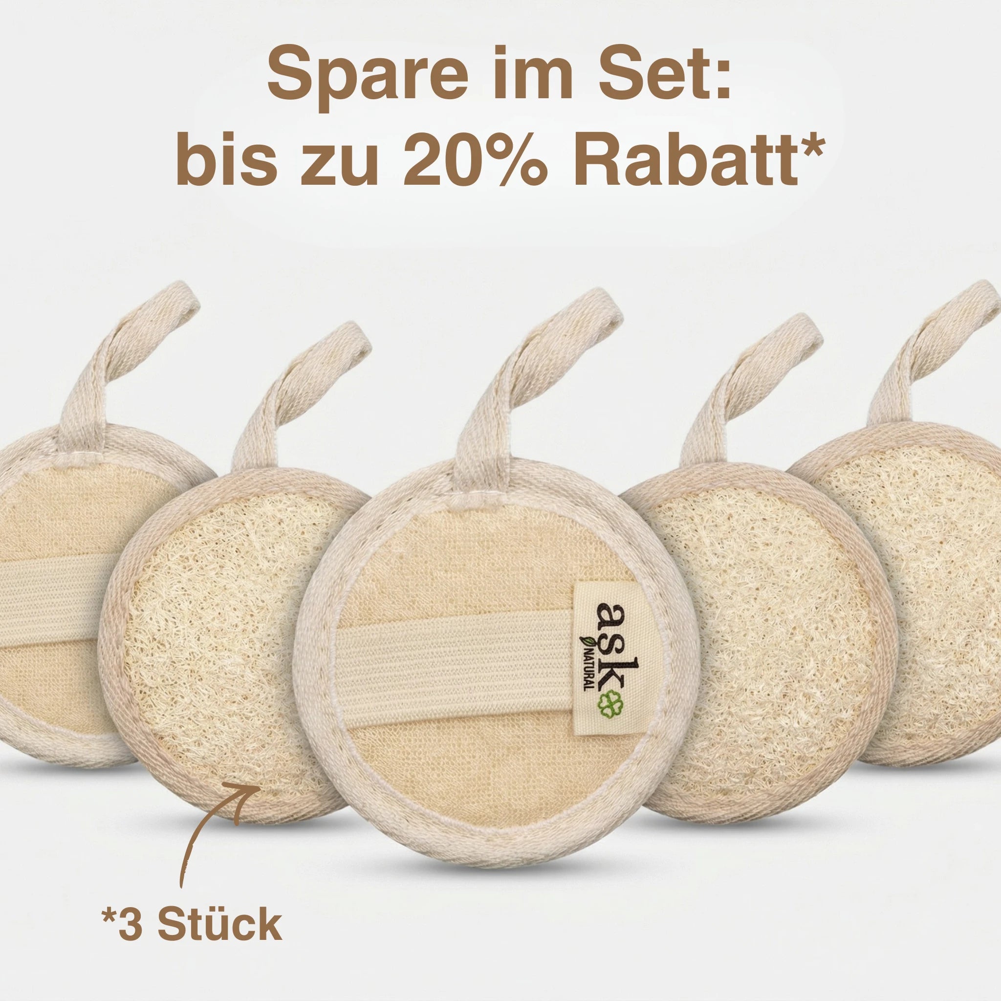 Luffa Gesichtspeeling Pad - ASK Natural
