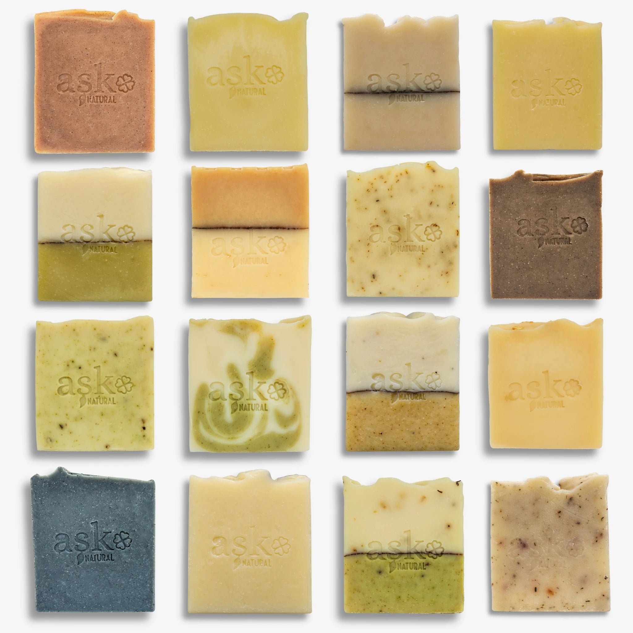 Großes Probierset - 16x 100g handgemachte Seifen