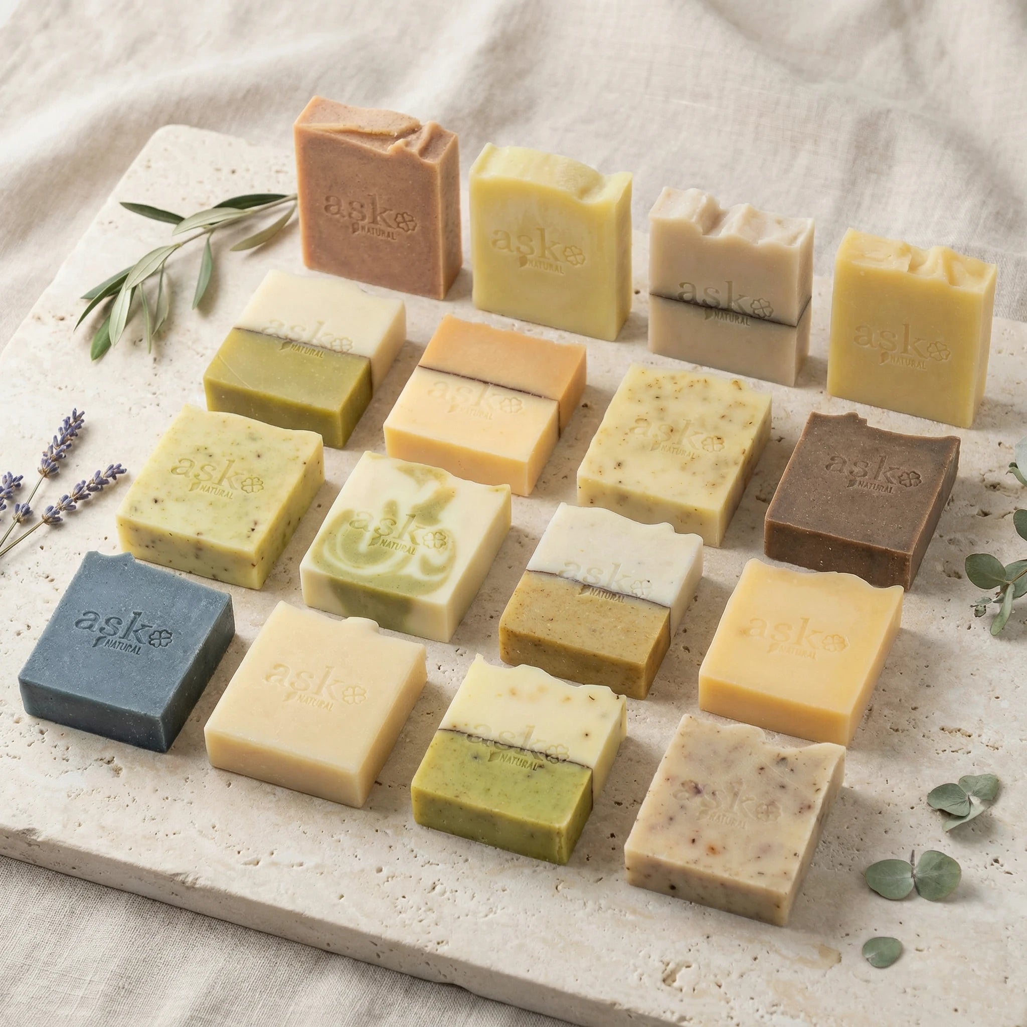 Großes Probierset - 16x 100g handgemachte Seifen