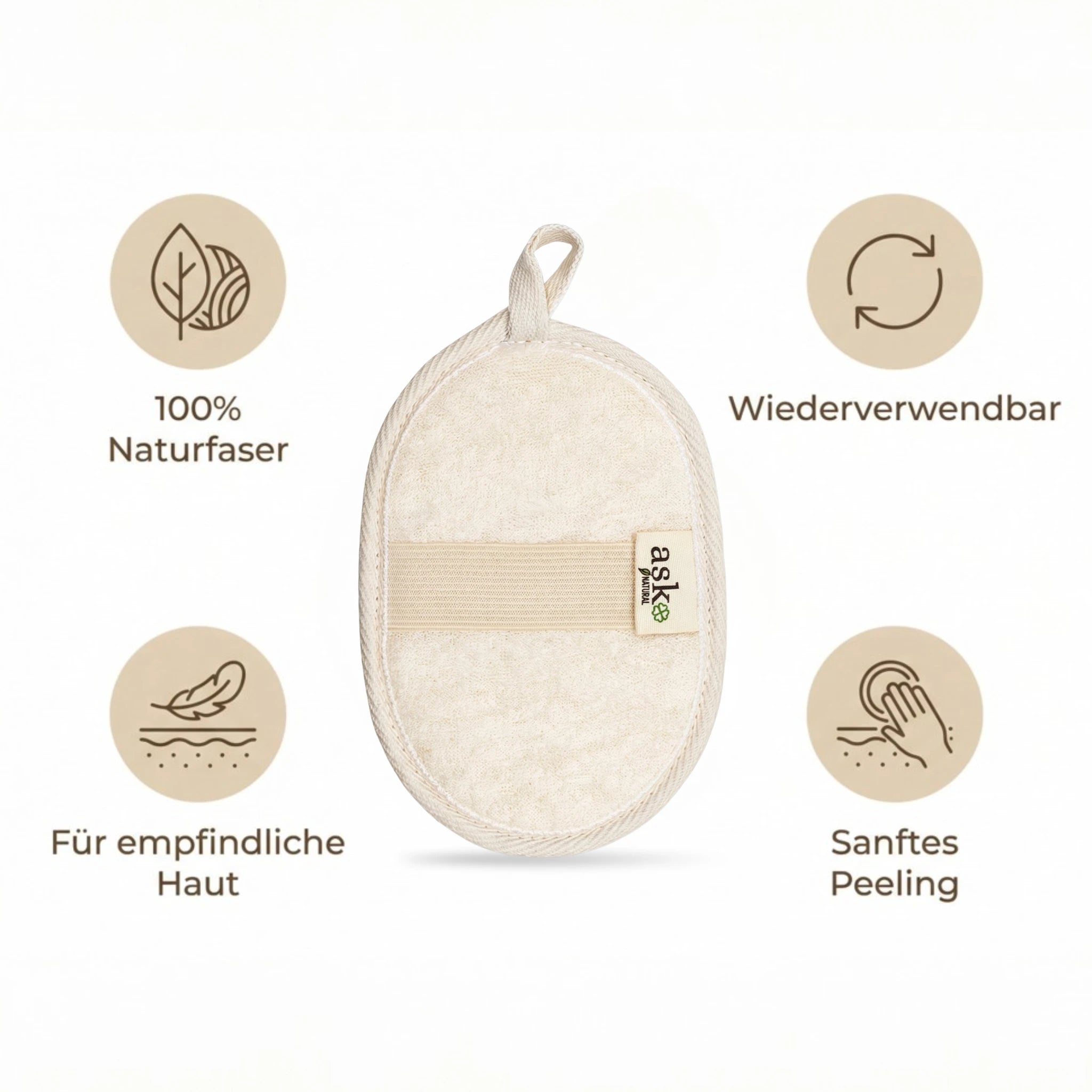 Luffa Körperpeeling Pad - ASK Natural
