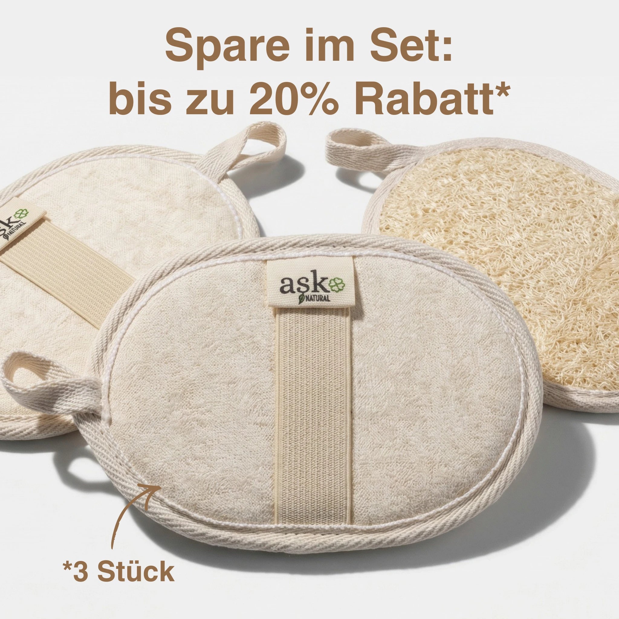 Luffa Körperpeeling Pad - ASK Natural