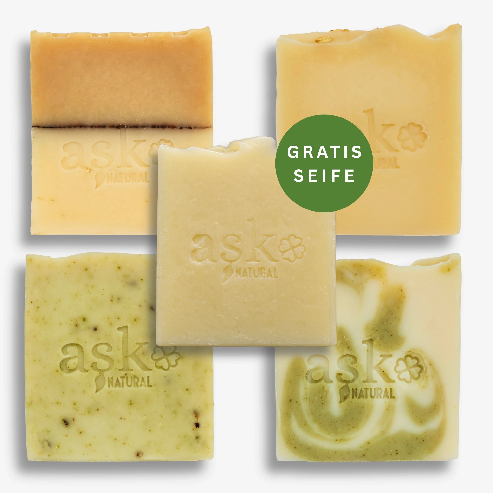 Seifen-Set für empfindliche Haut - 4+1 Gratis Seife
