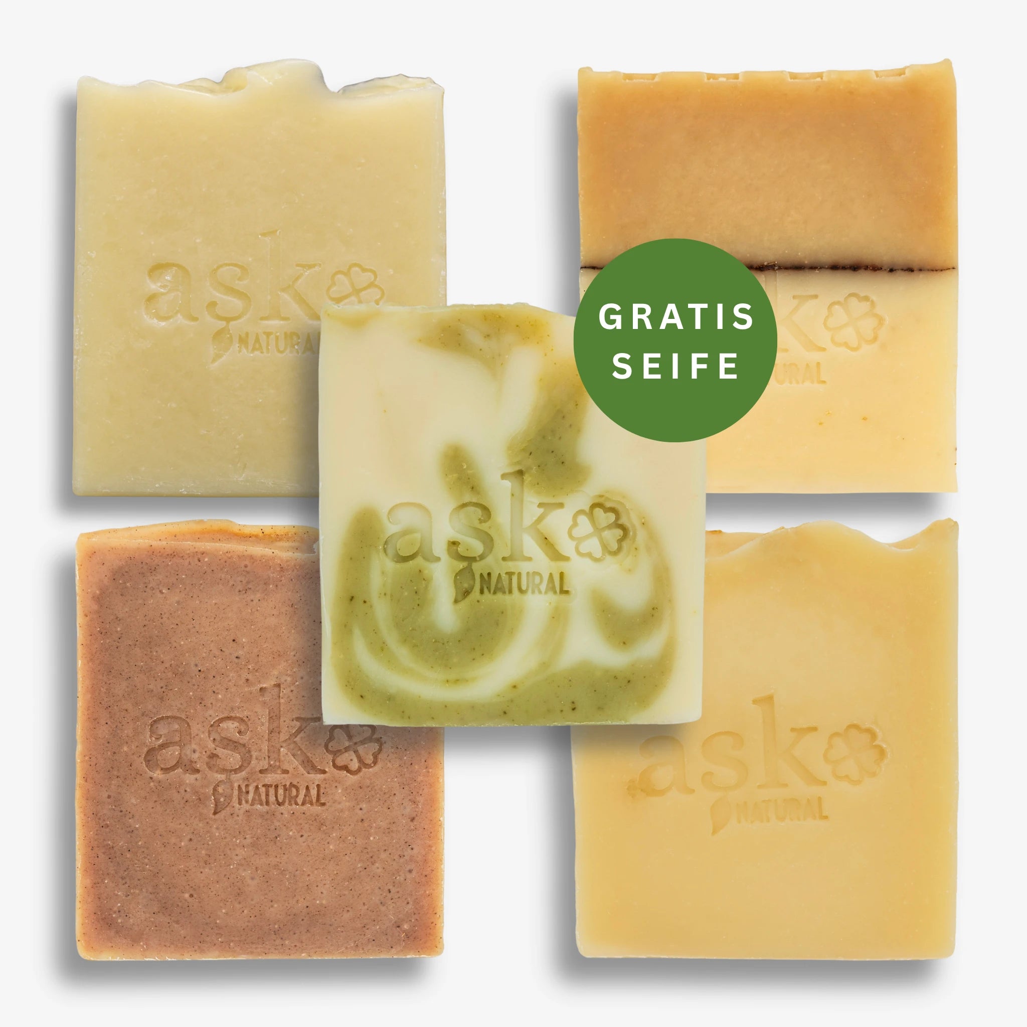 Seifen-Set für trockene Haut - 4+1 Gratis Seife